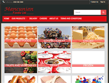 Tablet Screenshot of mancunianfoods.com